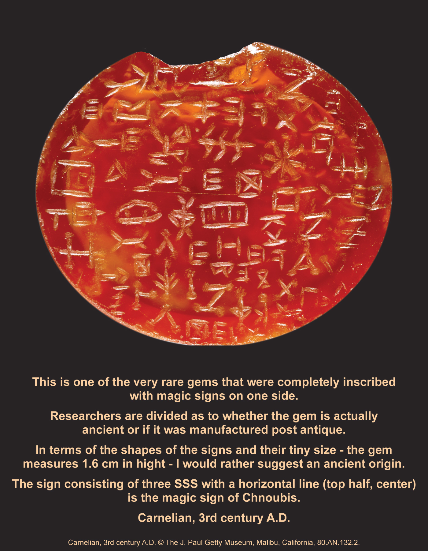 Infographik by Kirsten D. Dzwiza - Magical Gem, Getty Museum 80.AN.132.2 